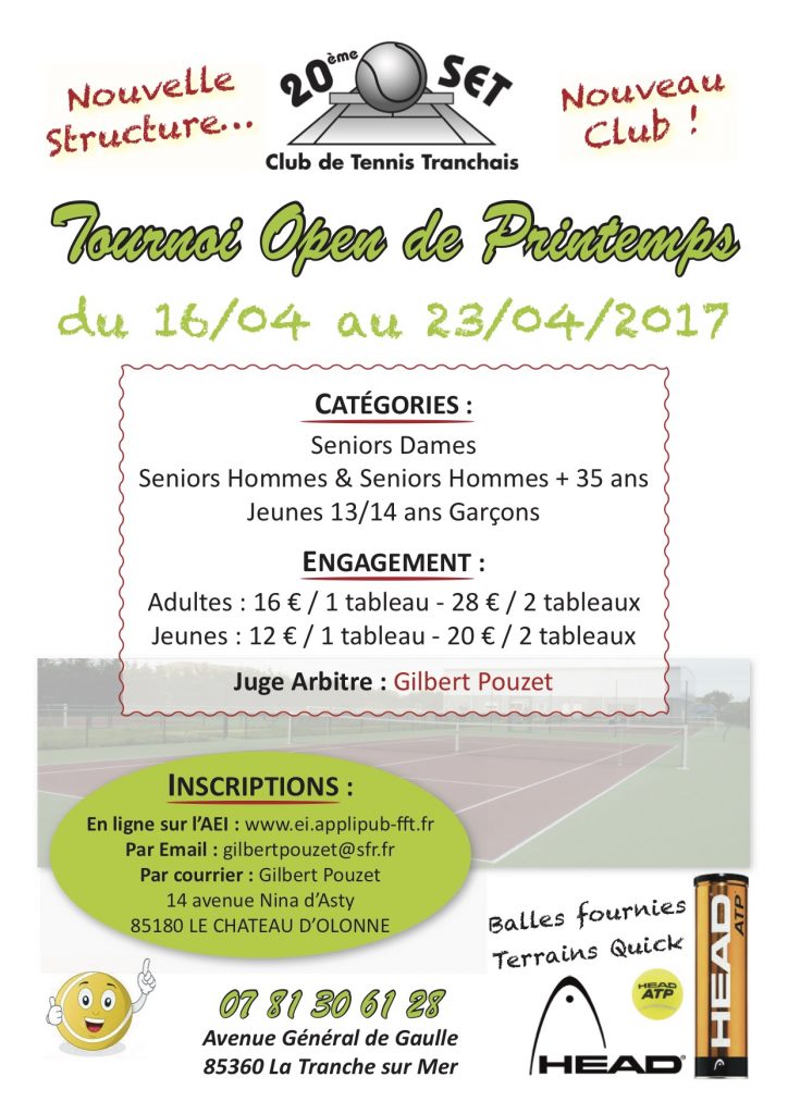 affiche tournoi Open