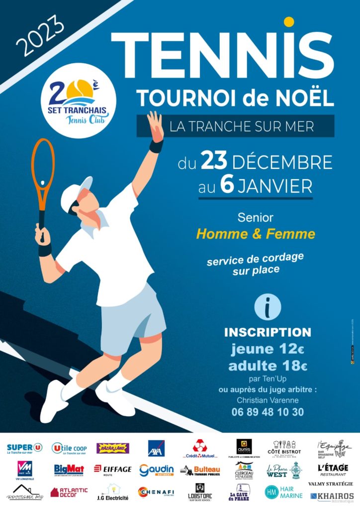 Tournoi de Noël 2023 - Tennis - 20ème Set La Tranche sur Mer